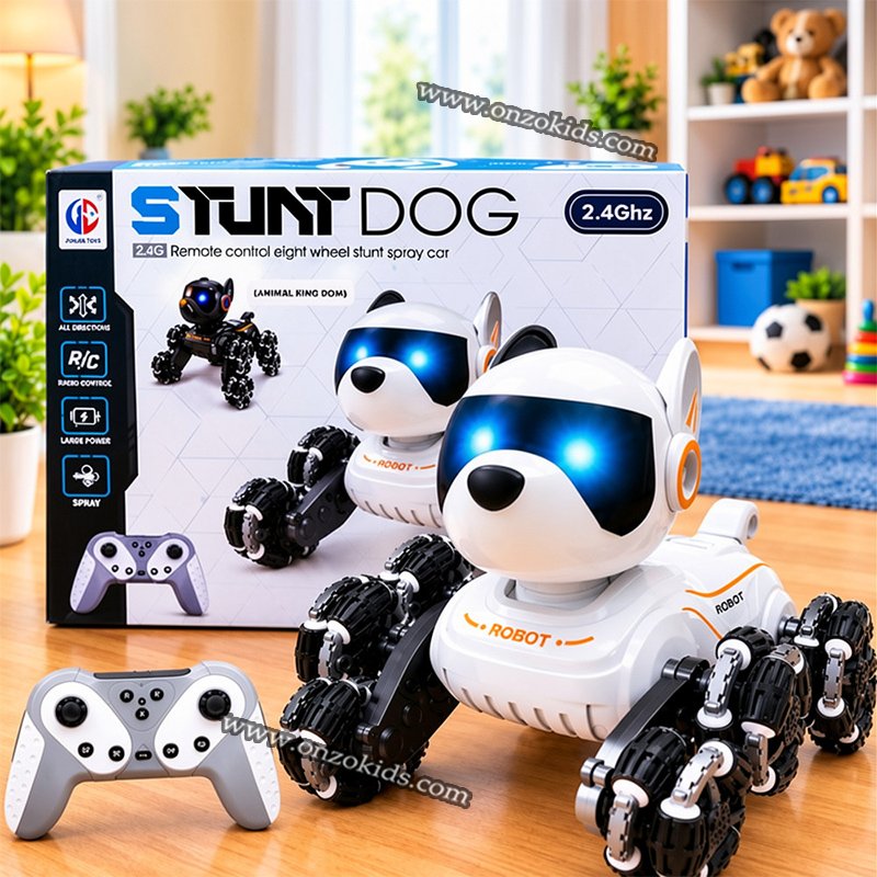 Chien Robot Cascadeur Télécommandé – Stunt Dog