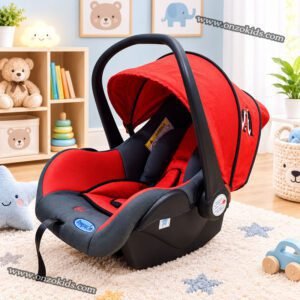 Maxi Cosi avec Bras en plastique - Pingouin - Rouge et gris